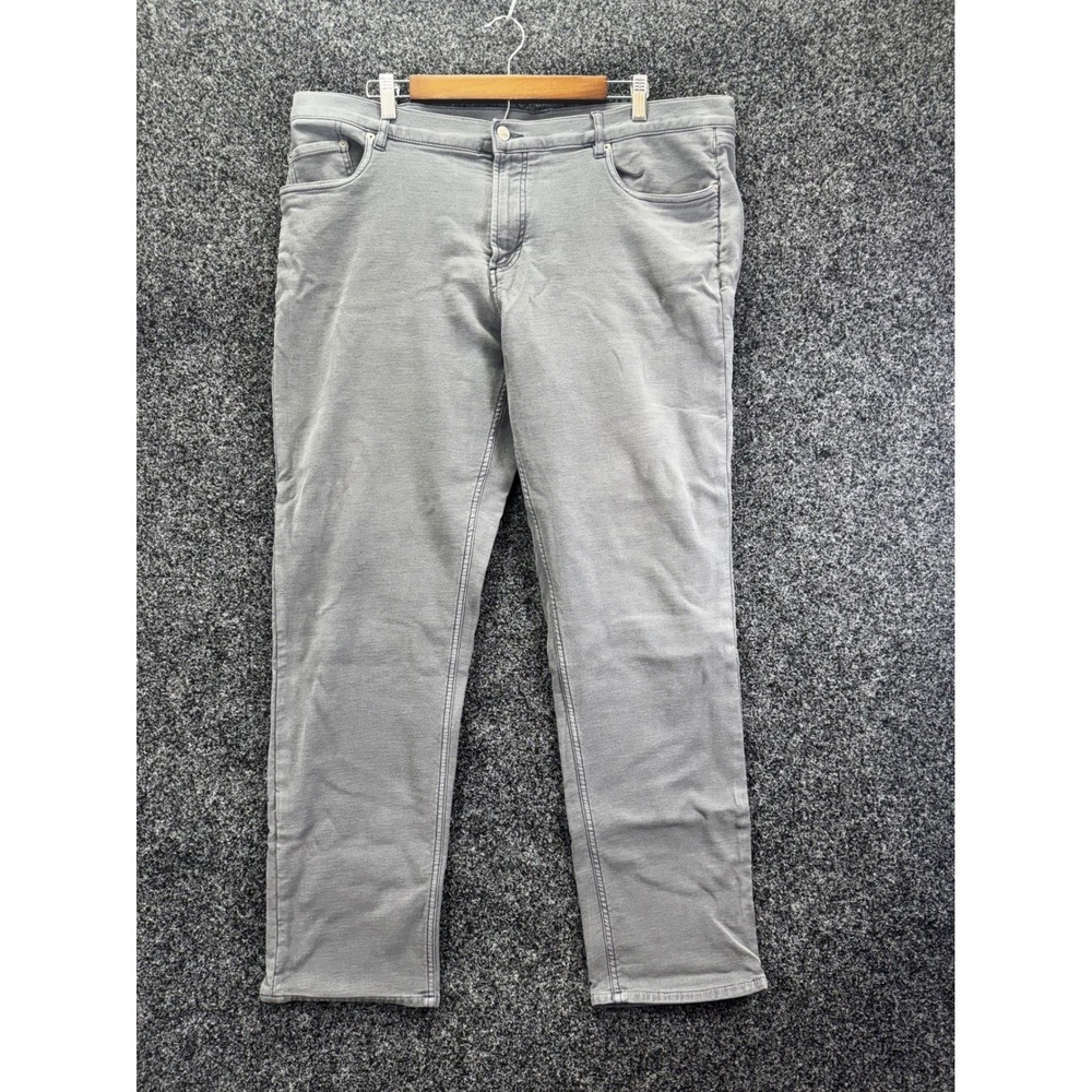 Faherty Brand Mens 5-Pocket Straight Leg‎ Pants Gray Size 40 Stretch Casual